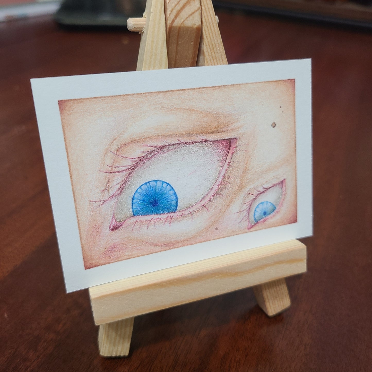 Original Art Card "She's Not Watching"