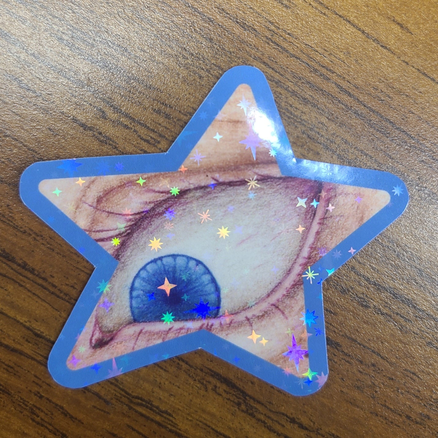 Holographic Sticker "She's Not Watching"