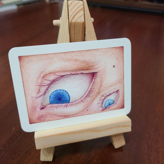 Limited Edition Art Card Print "She's Not Watching"