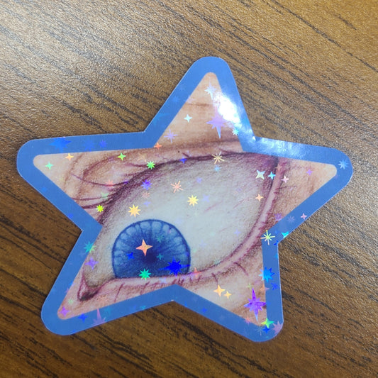 Holographic Sticker "She's Not Watching"