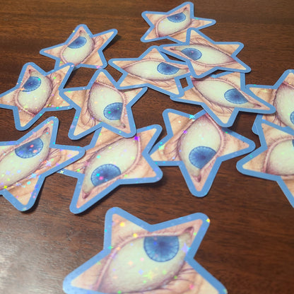 Holographic Sticker "She's Not Watching"